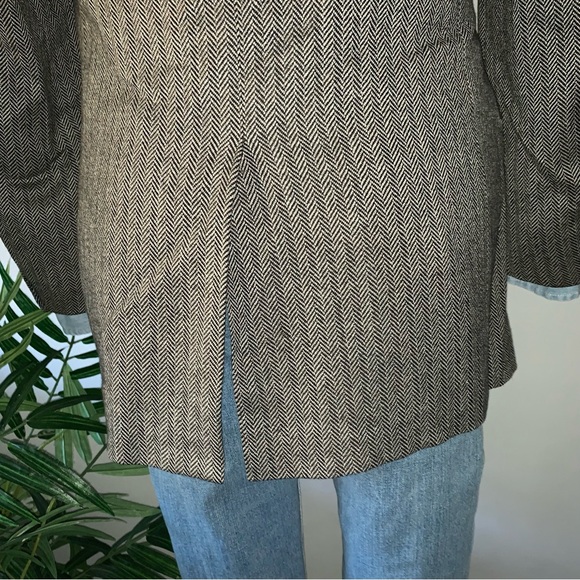 RESERVED :: YSL Saint Laurent Rive Gauche Herringbone Wool Blazer - FLAWS - Picture 6 of 16